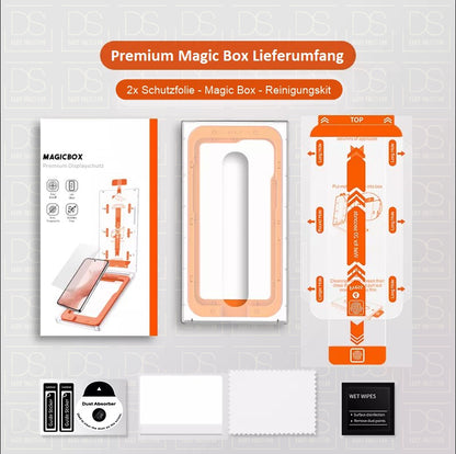 Premium Apple Iphone Displayschutzfolie (2stk.) inkl. Magicbox